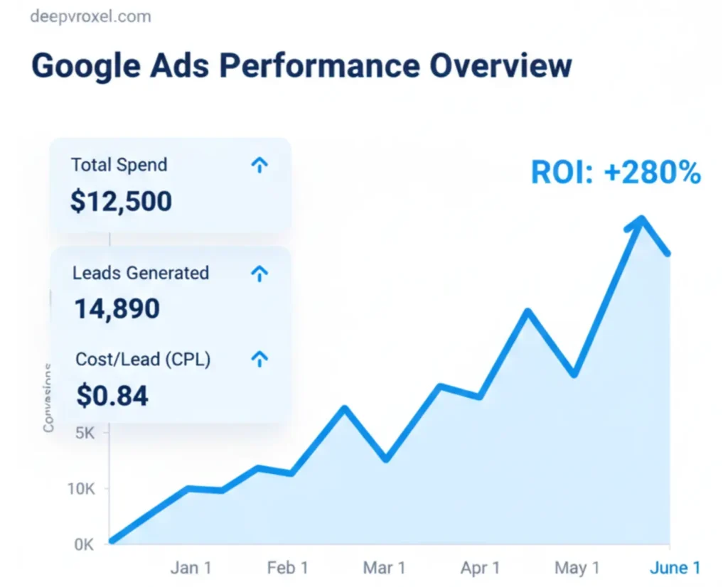 Best Digital Marketing Agency in Delhi Deepvroxel Google Ads overview sample image
